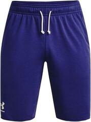 Fitness Hose Under Armour Men's UA Rival Terry Shorts Sonar Blue/Onyx White S Fitness Hose