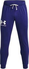 Fitness Hose Under Armour Men's UA Rival Terry Joggers Sonar Blue/Onyx White S Fitness Hose