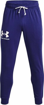 Fitness spodnie Under Armour Men's UA Rival Terry Joggers Sonar Blue/Onyx White S Fitness spodnie - 1
