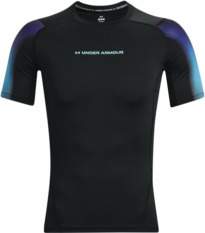 Спорт >  Фитнес > Фитнес дрехи > Мъжко фитнес облекло > Тениски Under Armour Men’s UA HeatGear Armour Novelty Short Sleeve Black/Blue Surf XL