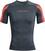 Fitness tričko Under Armour Men's UA HeatGear Armour Novelty Short Sleeve Downpour Gray/After Burn 2XL Fitness tričko