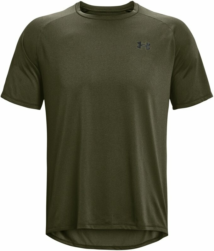 T-shirt de fitness Under Armour Men's UA Tech 2.0 Textured Short Sleeve T-Shirt Marine OD Green/Black S T-shirt de fitness