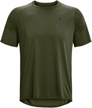 Fitness koszulka Under Armour Men's UA Tech 2.0 Textured Short Sleeve T-Shirt Marine OD Green/Black S Fitness koszulka - 1