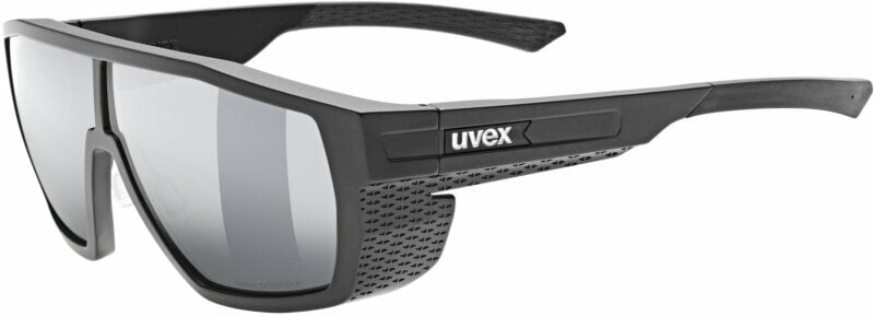 Udendørs solbriller UVEX MTN Style P Black Matt/Polarvision Mirror Silver Udendørs solbriller