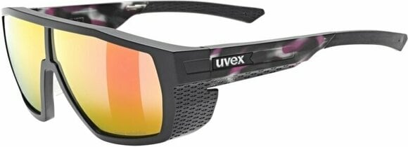 Outdoor Sunglasses UVEX MTN Style P Black/Pink Tortoise Matt/Polarvision Mirror Pink Outdoor Sunglasses - 1
