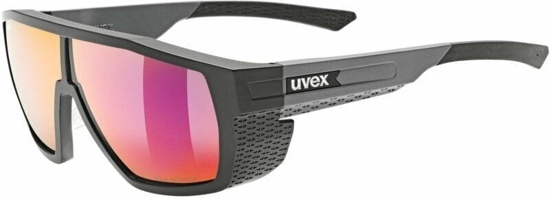 Occhiali da sole Outdoor UVEX MTN Style P Black/Grey Matt/Polarvision Mirror Red Occhiali da sole Outdoor