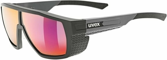 Outdoor Sunglasses UVEX MTN Style P Black/Grey Matt/Polarvision Mirror Red Outdoor Sunglasses - 1