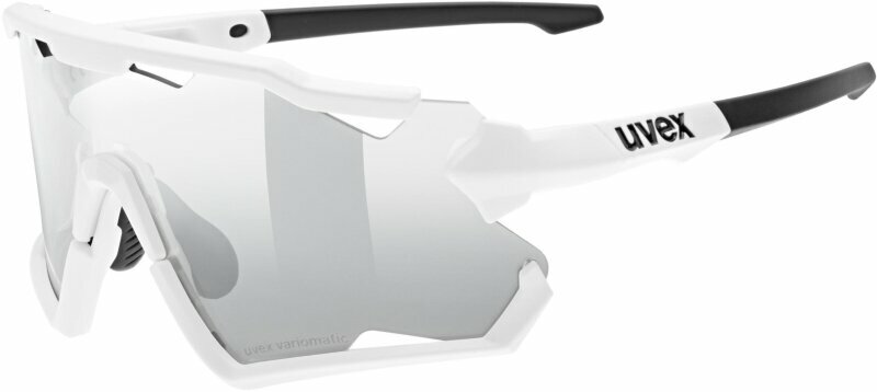 Cycling Glasses UVEX Sportstyle 228 V White Mat/Variomatic Silver Cycling Glasses