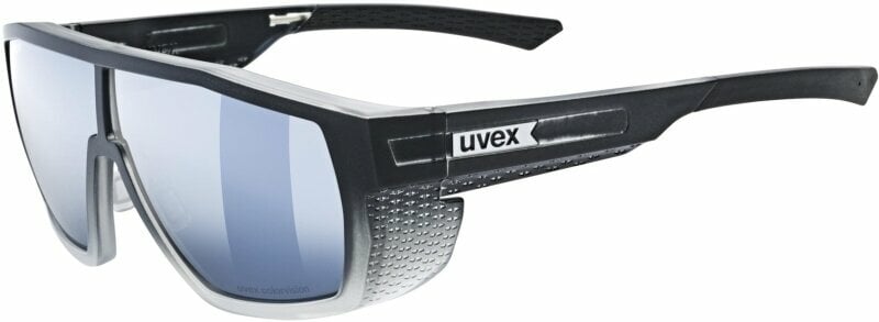 Óculos de sol para exterior UVEX MTN Style CV Black Matt/Fade/Colorvision Mirror Silver Óculos de sol para exterior