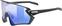 Óculos de ciclismo UVEX Sportstyle 231 2.0 P Black Matt Polavision Mirror Blue Óculos de ciclismo (Danificado)