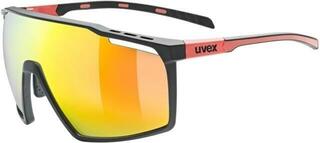 Sportbrillen UVEX MTN Perform Black/Red Matt/Mirror Red Sportbrillen