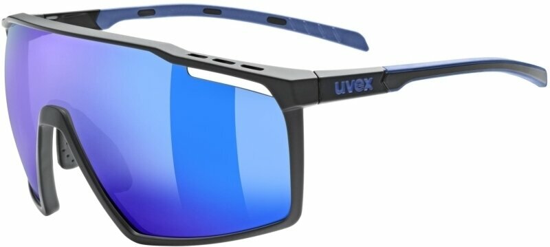 Occhiali da ciclismo UVEX MTN Perform Black/Blue Matt/Mirror Blue Occhiali da ciclismo