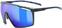 Óculos de ciclismo UVEX MTN Perform Black/Blue Matt/Mirror Blue Óculos de ciclismo