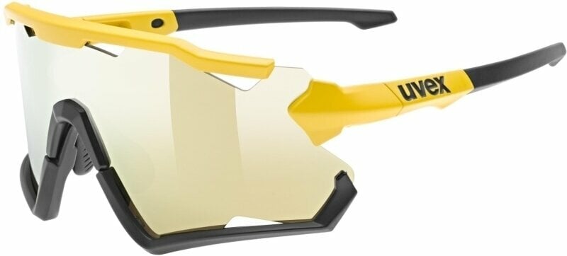 Pyöräilylasit UVEX Sportstyle 228 Sunbee/Black Matt/Mirror Yellow Pyöräilylasit