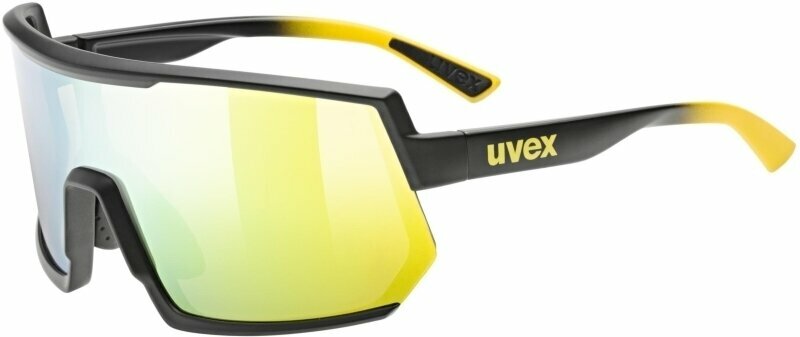 Óculos de ciclismo UVEX Sportstyle 235 Sunbee/Black Matt/Mirror Yellow Óculos de ciclismo