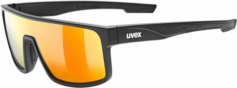 Sport Glasses UVEX LGL 51 Black Matt/Mirror Red
