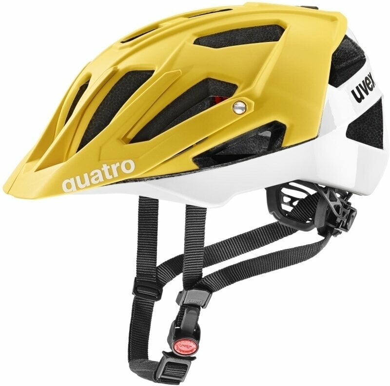 Cykelhjelm UVEX Quatro CC Sunbee/White 52-57 Cykelhjelm