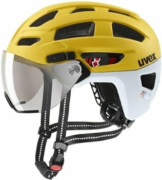 Bike Helmet UVEX Finale Visor Sunbee/Cloud M 52-57 Bike Helmet - 1