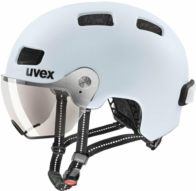 Fietshelm UVEX Rush Visor Cloud Matt 58-61 Fietshelm