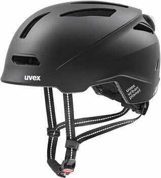 Capacete de bicicleta UVEX Urban Planet LED Black Matt 54-58 Capacete de bicicleta - 1