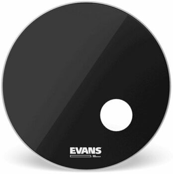 Resonant Drum Head Evans BD18RB EQ3 Resonant 18" Black Resonant Drum Head - 1