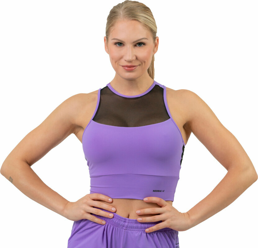 Intimo e Fitness Nebbia FIT Activewear Padded Sports Bra Lila M Intimo e Fitness