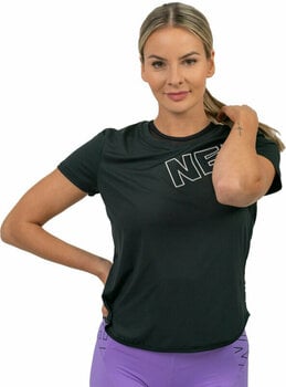 Tricouri de fitness Nebbia FIT Activewear Functional T-shirt with Short Sleeves Black M Tricouri de fitness - 1
