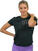 Fitness póló Nebbia FIT Activewear Functional T-shirt with Short Sleeves Black L Fitness póló