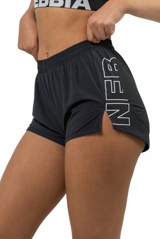 Fitness spodnie Nebbia FIT Activewear Smart Pocket Shorts Black XS Fitness spodnie