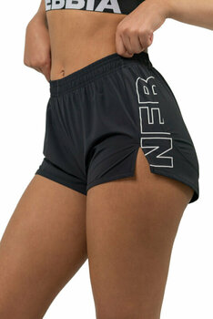 Fitness Hose Nebbia FIT Activewear Smart Pocket Shorts Black XS Fitness Hose - 1