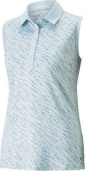 Polo majice Puma Womens Cloudspun Whitewater Sleeveless Lucite/Navy Blazer