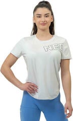 Fitness póló Nebbia FIT Activewear Functional T-shirt with Short Sleeves White M Fitness póló
