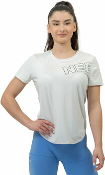 Fitness tričko Nebbia FIT Activewear Functional T-shirt with Short Sleeves White M Fitness tričko - 1