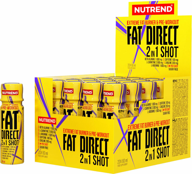 Queimador de gordura NUTREND Fat Direct Shot 20 x 60 ml Queimador de gordura