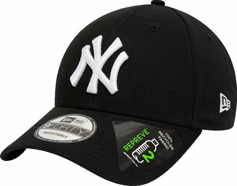 Czapka z daszkiem New York Yankees 9Forty MLB Repreve League Essential Black/White UNI Czapka z daszkiem