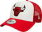 Czapka z daszkiem Chicago Bulls 9Forty AF Trucker NBA Team Clear White/Red UNI Czapka z daszkiem