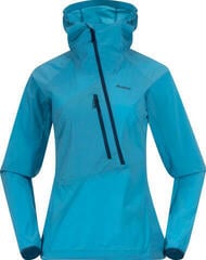 Outdoor Jacket Bergans Cecilie Light Wind Anorak Women Clear Ice Blue