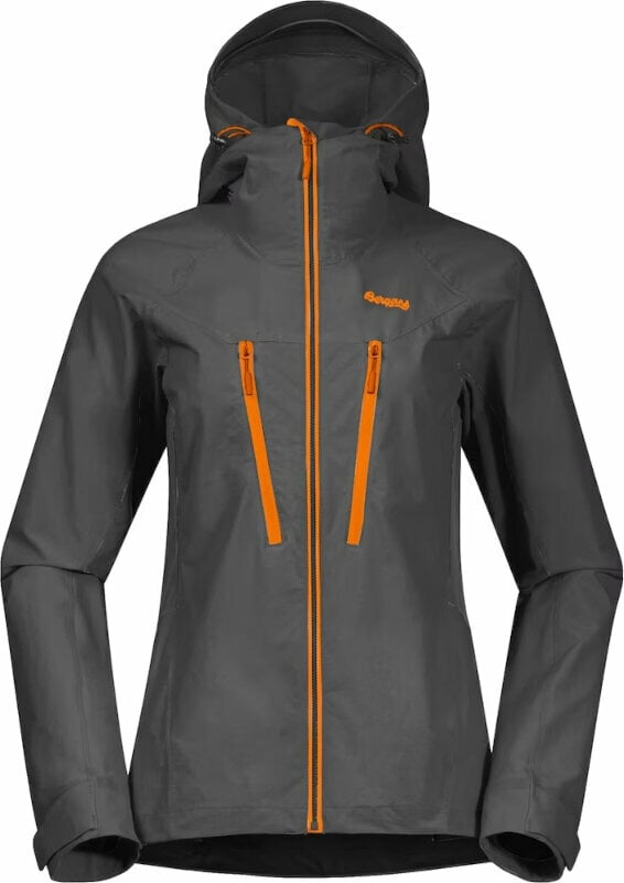 Bergans Cecilie Mountain Softshell Jacket Women Solid Dark Grey/Cloudberry Yellow XS