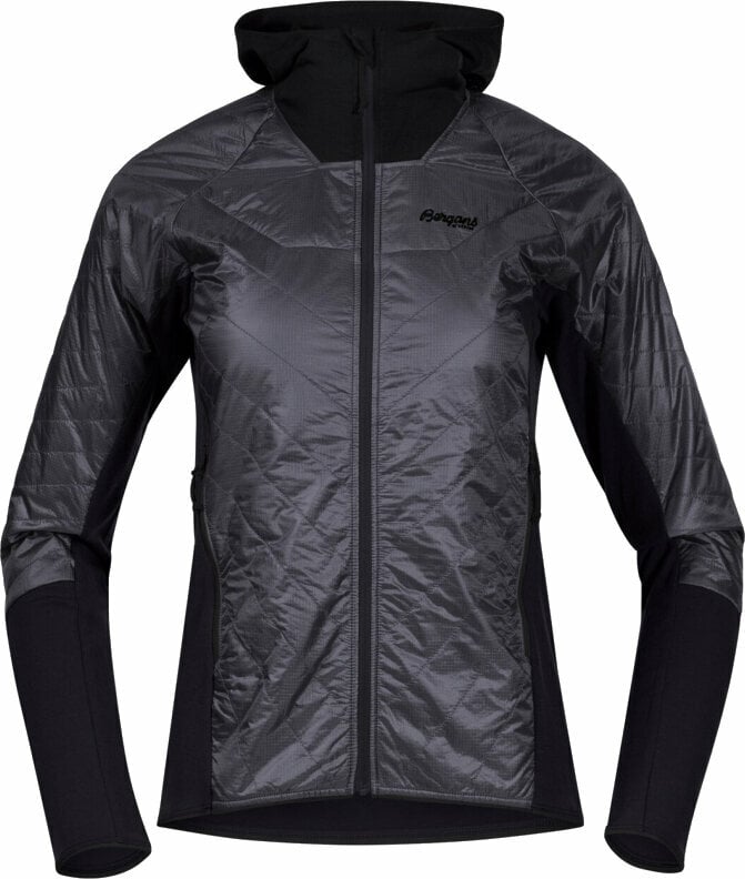 Udendørs jakke Bergans Cecilie Light Insulated Hybrid Jacket Women Solid Dark Grey/Black M Udendørs jakke