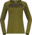 Sous-vêtements thermiques Bergans Cecilie Wool Long Sleeve Women Green/Dark Olive Green M Sous-vêtements thermiques