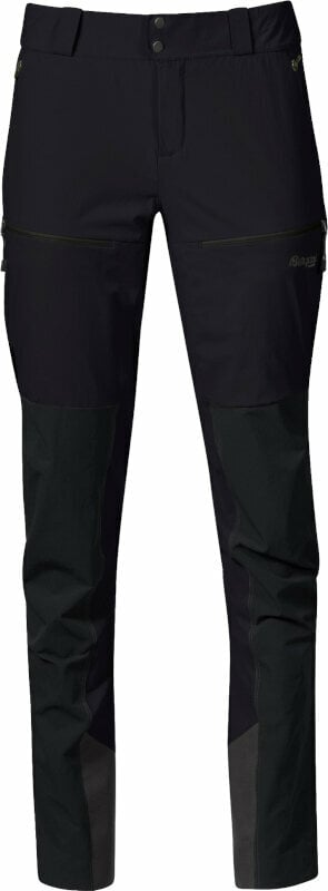 Calças de exterior Bergans Rabot V2 Softshell Pants Women Black 38 Calças de exterior