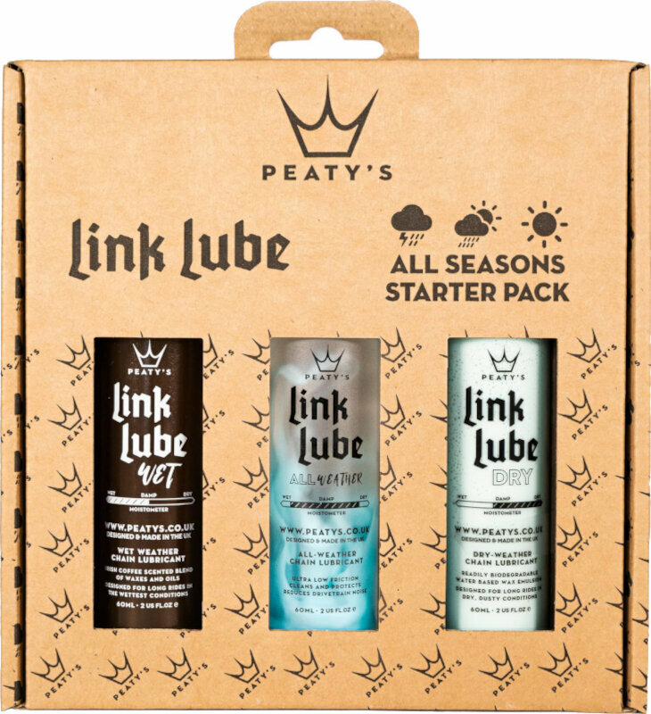 Levně Peaty's Linklube All Seasons Starter Pack 3x60 ml Cyklo-čištění a údržba