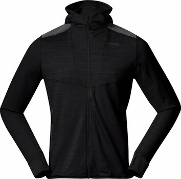 Hættetrøje til udendørs brug Bergans Rabot Active Mid Hood Jacket Men Black XL Hættetrøje til udendørs brug - 1