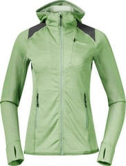 Outdoorová mikina Bergans Rabot Active Mid Hood Women Light Jade Green