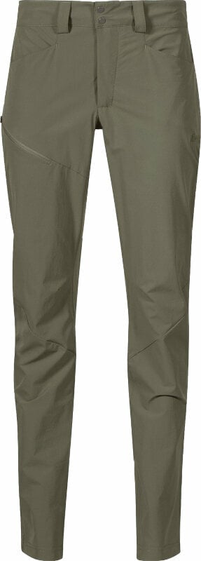 Outdoorové kalhoty Bergans Vandre Light Softshell Pants Women Green Mud 40 Outdoorové kalhoty