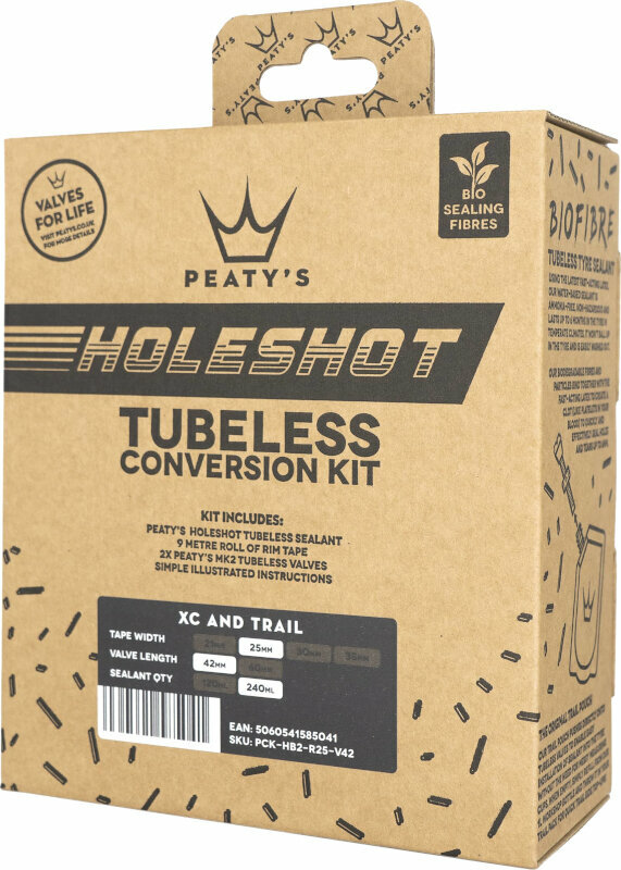 Fietsreparatieset Peaty's Holeshot Tubeless Conversion Kit 120 ml 25 mm 42.0