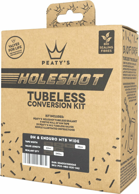 Reifenabdichtsatz Peaty's Holeshot Tubeless Conversion Kit 120 ml 35 mm 42.0