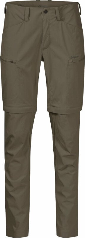 Pantaloni Bergans Utne ZipOff Pants Women Green Mud/Dark Green Mud S Pantaloni