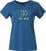Udendørs T-shirt Bergans Graphic Wool Tee Women North Sea Blue/Jade Green/Navy Blue XS Udendørs T-shirt