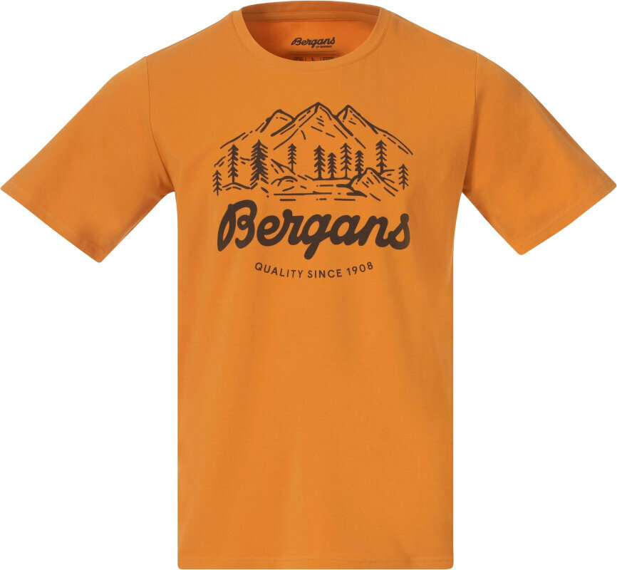Outdoorové tričko Bergans Classic V2 Tee Men Golden Field S Tričko Outdoorové tričko